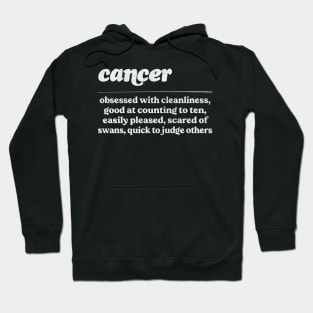 Cancer Zodiac Symbol //// Humorous Gift Design Hoodie